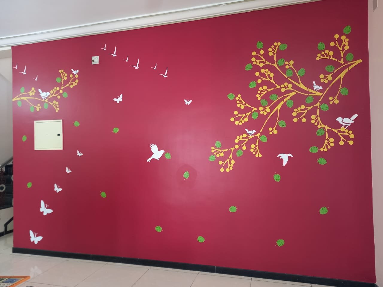 Stencil painting